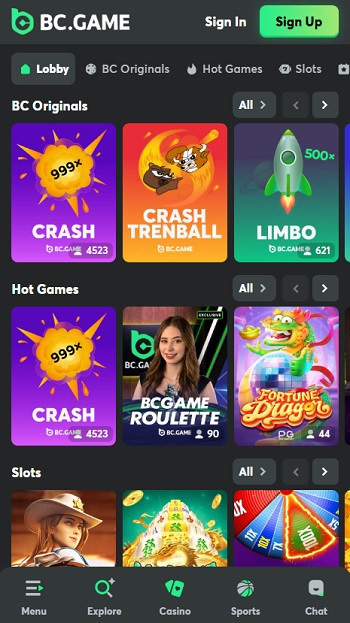 BC.Game VPN Friendly Casino