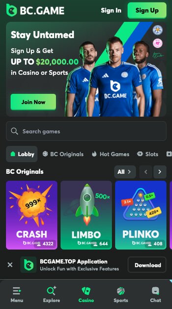 bc.game no verification casino