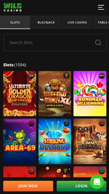 wild casino in America